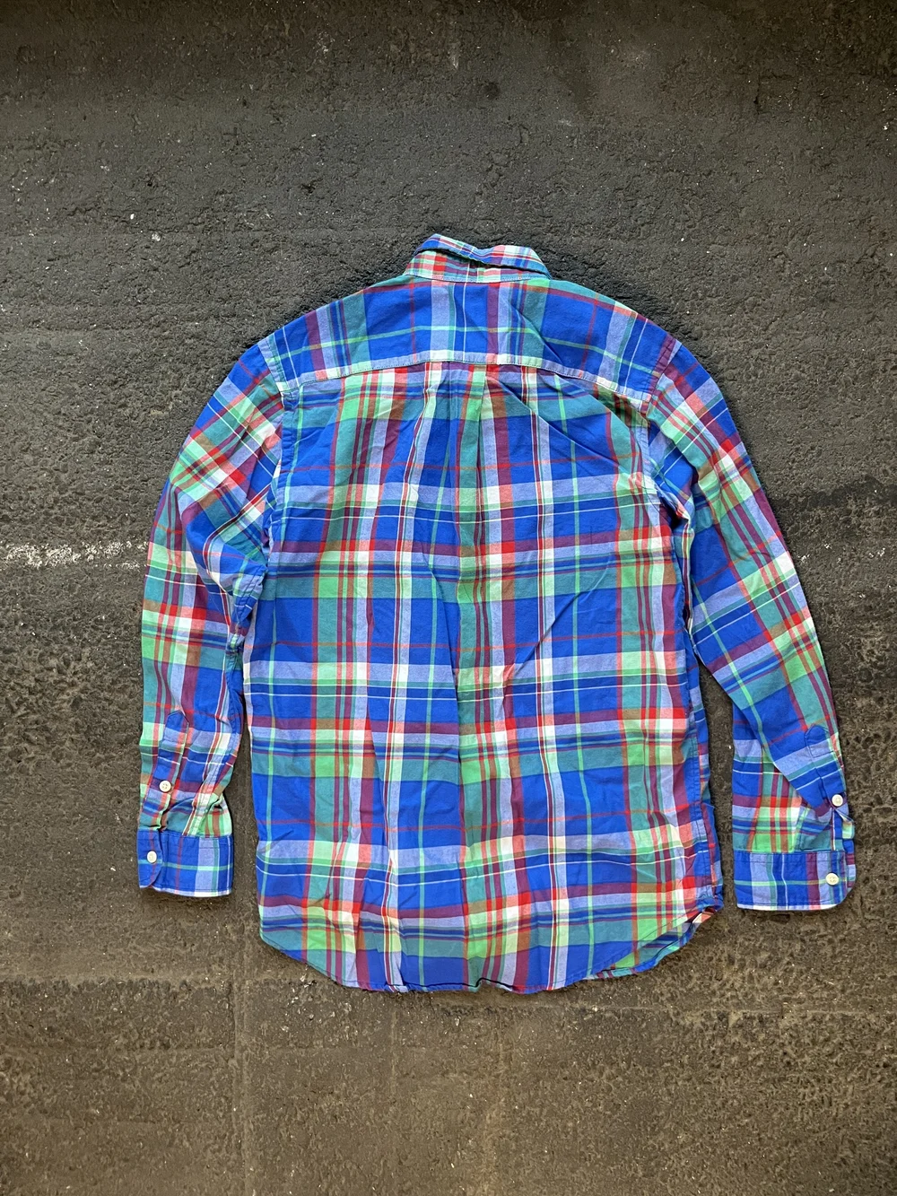 Ralph Lauren Blue Multi-Color Plaid Button-Down Shirt